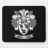 McQueen Family Crest Coat of Arms Muismat (Voorkant)