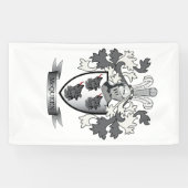 McQueen Family Crest Coat of Arms Spandoek (Horizontaal)
