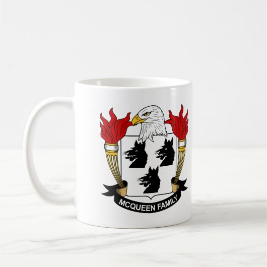 McQueen Family Crest Koffiemok (Links)