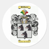 McQueen Ronde Sticker (Voorkant)