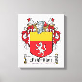 McQuillan Family Crest Canvas Afdruk (Voorkant)