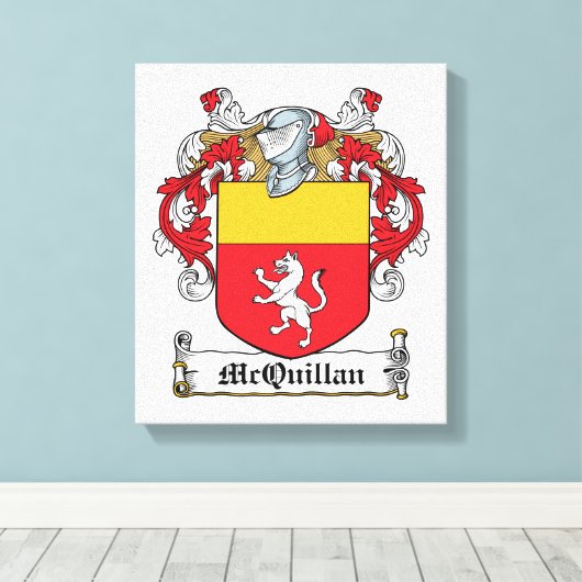McQuillan Family Crest Canvas Afdruk (Insitu (Houten vloer))