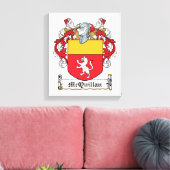 McQuillan Family Crest Canvas Afdruk (Insitu (Woonkamer))