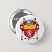 McQuillan Family Crest Ronde Button 5,7 Cm (Voorkant /achterkant)
