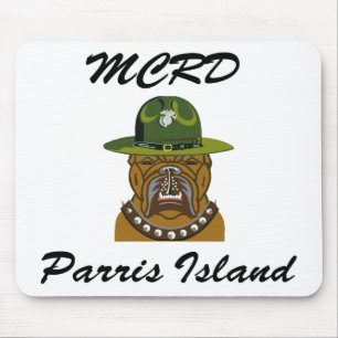 MCRD Parris Island Devil Dog Muismat