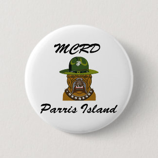 MCRD Parris Island Devil Dog Ronde Button 5,7 Cm