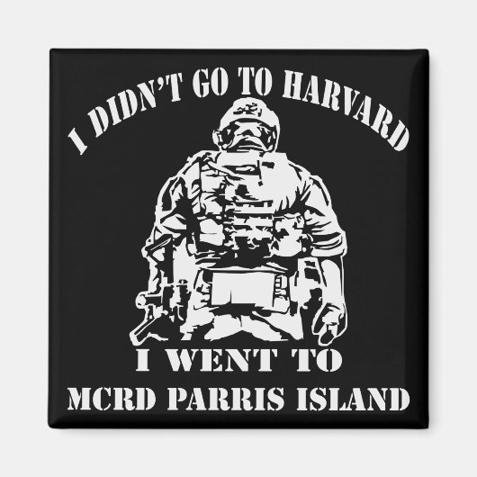 MCRD Parris Island #USAPatriotGraphics © Magneet (Voorkant)
