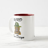 MCRD San Diego Devil Dog Tweekleurige Koffiemok (Voorkant links)