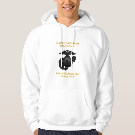 MCRD San Diego USMC Opleiding Marines Sinds 1948 Hoodie (Voorkant)