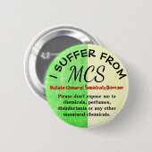 MCS Bewustmaking en Waarschuwing Button (Voorkant /achterkant)