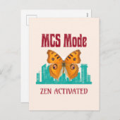 MCS-modus voor bewustzijn van meervoudige chemisch Feestdagenkaart (Voorkant / Achterkant)