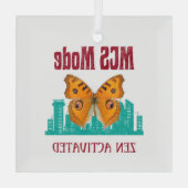 MCS-modus voor bewustzijn van meervoudige chemisch Glas Ornament (Achterkant)