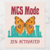 MCS-modus voor bewustzijn van meervoudige chemisch Wijn Etiket (Enkel label)