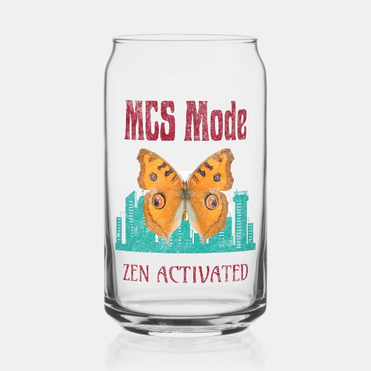 MCS Modus Zen Geactiveerde Vlinderbewustzijn Besc Blikvorm Glas (Voorkant)