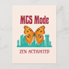 MCS Modus Zen Geactiveerde Vlinderbewustzijn Besc Feestdagenkaart