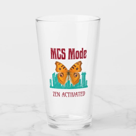 MCS Modus Zen Geactiveerde Vlinderbewustzijn Besc Glas (Voorkant)