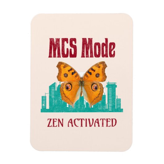 MCS Modus Zen Geactiveerde Vlinderbewustzijn Besc Magneet (Verticaal)