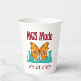 MCS Modus Zen Geactiveerde Vlinderbewustzijn Besc Papieren Bekers