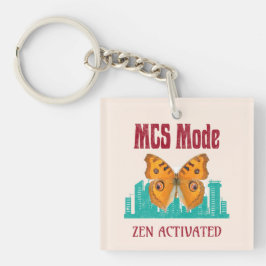 MCS Modus Zen Geactiveerde Vlinderbewustzijn Besc Sleutelhanger