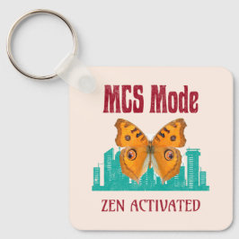 MCS Modus Zen Geactiveerde Vlinderbewustzijn Besc Sleutelhanger