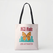 MCS Modus Zen Geactiveerde Vlinderbewustzijn Besc Tote Bag (Voorkant)