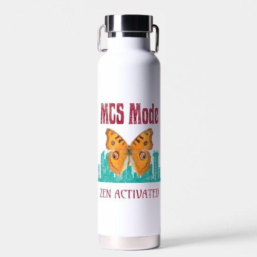 MCS Modus Zen Geactiveerde Vlinderbewustzijn Besc Waterfles (Voorkant)