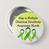 MCS Multiple Chemical Sensitivity Button (Voorkant /achterkant)