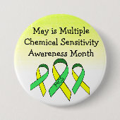 MCS Multiple Chemical Sensitivity Button (Voorkant)