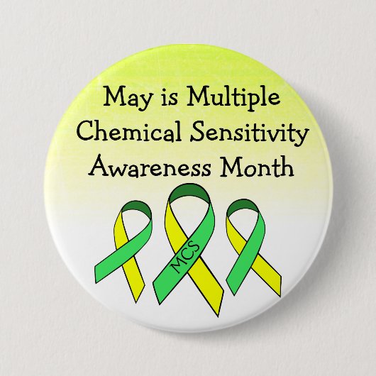 MCS Multiple Chemical Sensitivity Button (Voorkant)