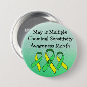 MCS Multiple Chemical Sensitivity Button (Voorkant /achterkant)