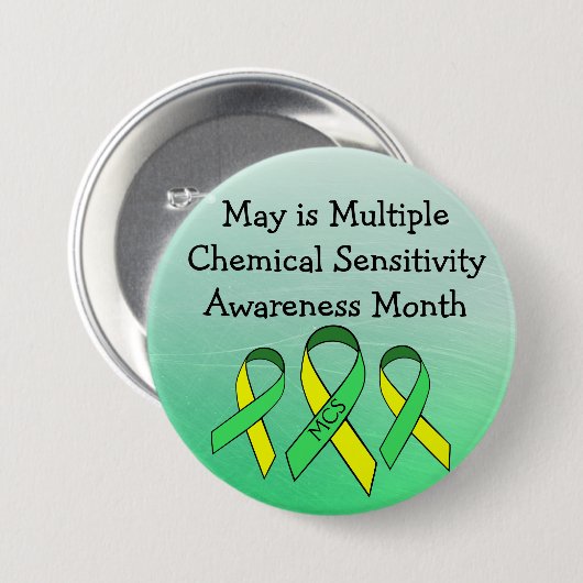 MCS Multiple Chemical Sensitivity Button (Voorkant /achterkant)