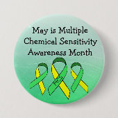 MCS Multiple Chemical Sensitivity Button (Voorkant)