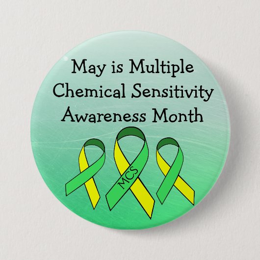 MCS Multiple Chemical Sensitivity Button (Voorkant)