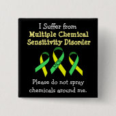 MCS Multiple Chemical Sensitivity Button (Voorkant)