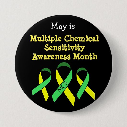 MCS Multiple Chemical Sensitivity Button (Voorkant)
