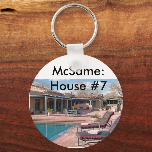 McSame: Huis nr. 7 Sleutelhanger (Voorkant)