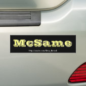 McSame McCain Bumpersticker (Op auto)