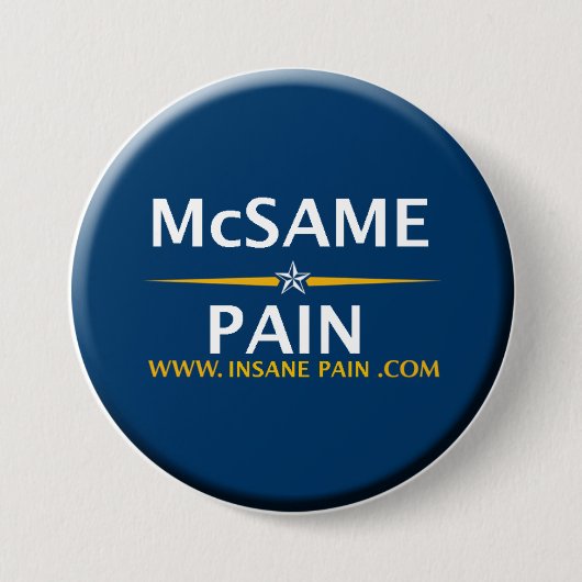 McSame - Pain Ronde Button 7,6 Cm (Voorkant)
