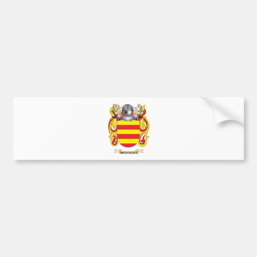 McSorley Coat of Arms (familiekust) Bumpersticker (Voorkant)