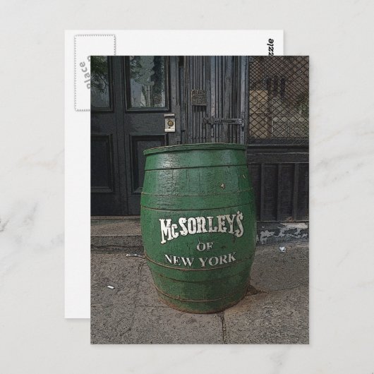 McSORLEY'S Briefkaart (Voorkant / Achterkant)