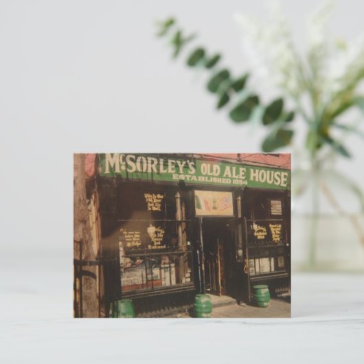 McSORLEY'S OUDE HUIS Briefkaart (Staand voorkant)