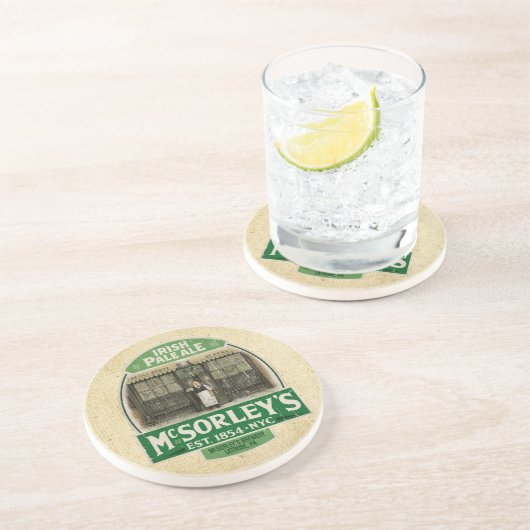 McSorley's Zandsteen Onderzetter (Zijkant)