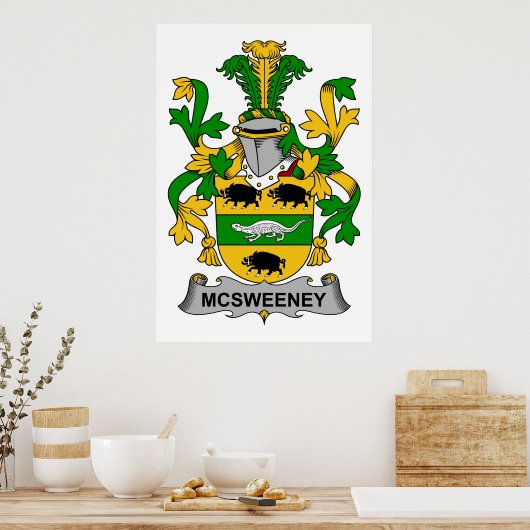 McSweeney Family Crest Poster (Keuken)