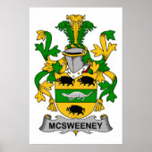 McSweeney Family Crest Poster (Voorkant)