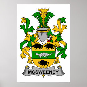 McSweeney Family Crest Poster