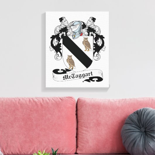 McTaggart Family Crest Canvas Afdruk (Insitu (Woonkamer))