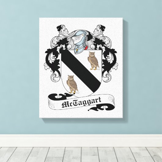 McTaggart Family Crest Canvas Afdruk (Insitu (Houten vloer))