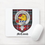 McTavish Clan Crest Badge Tartan Muismat (Met muis)