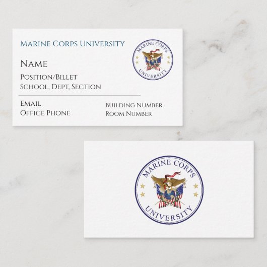 MCU-Visitekaartjes Visitekaartje (Voorkant / Achterkant)