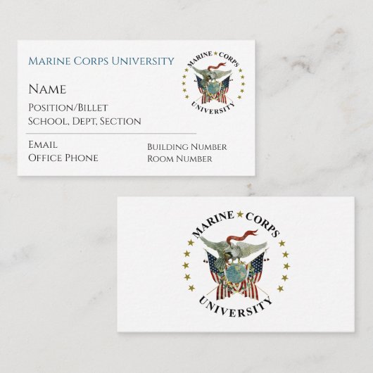 MCU-Visitekaartjes Visitekaartje (Voorkant / Achterkant)